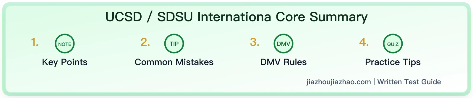 UCSD / SDSU International Student Guide to Getting a California Driver License