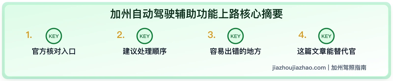 加州自动驾驶辅助功能上路:驾照考生需要知道的责任边界