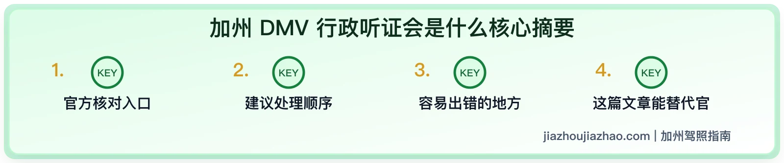 加州 DMV 行政听证会是什么:驾照暂停后的下一步