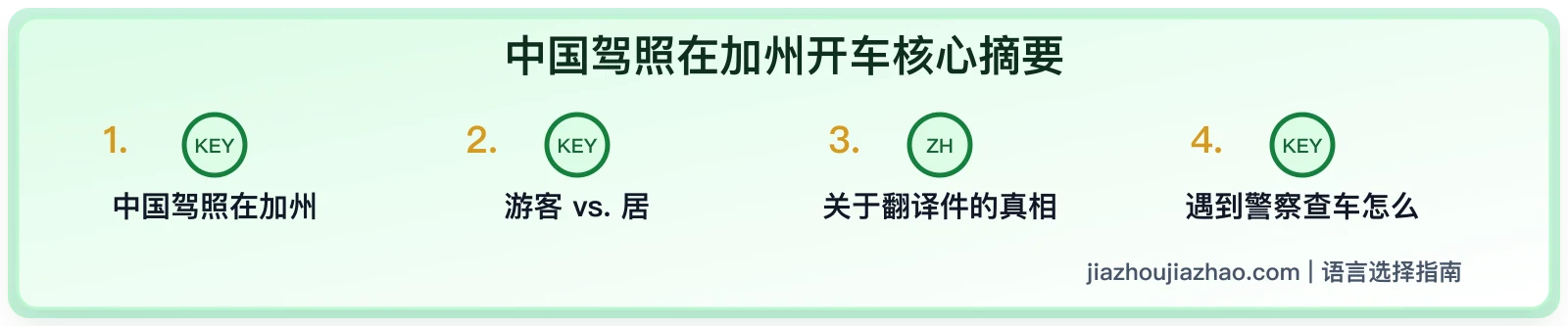 中国驾照可以在加州开车吗?游客、留学生、居民和 IDP 说明