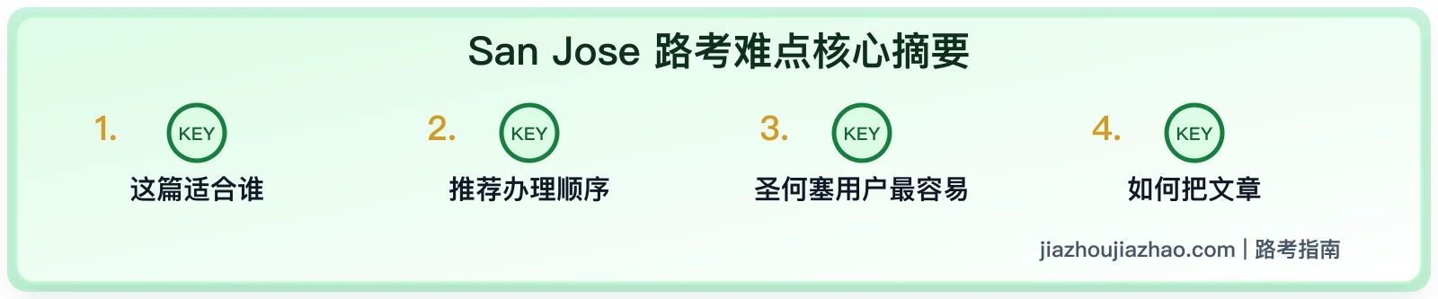 San Jose 路考难点:变道、自行车道、住宅区限速