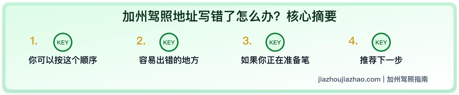 加州驾照地址写错了怎么办?改地址、补卡和邮件问题处理